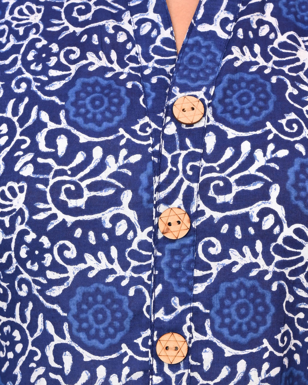 Blue Indigo Printed Dress