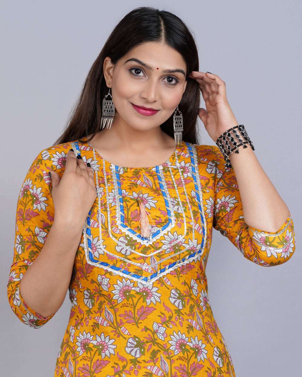 Cotton Mini Green Floral Kurtis Women Indian Kurti Tunic Kurta Shirt Dress  DKS17 | eBay