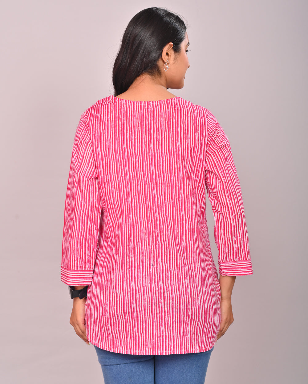 Pink Lining Printed Cotton Top